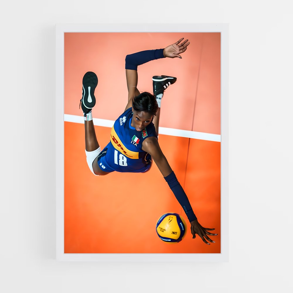 Poster Paola de egonu – affiche Volleyball (vue 3)